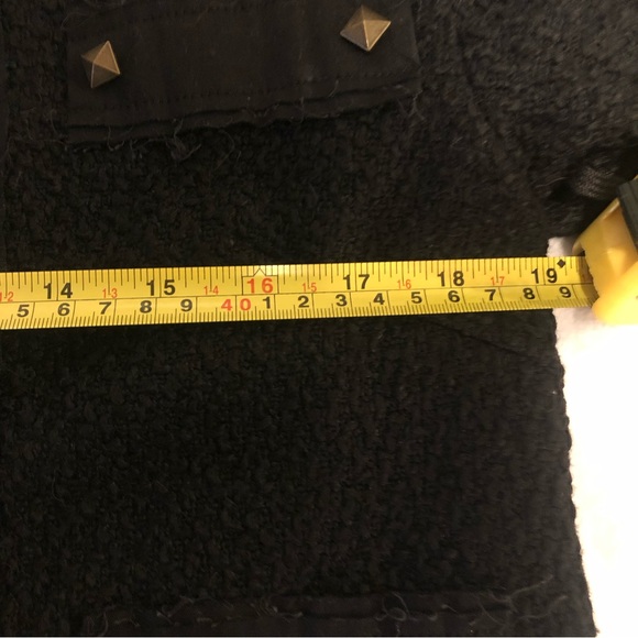 DMBM BLACK COTTON BLEND CROPPED JACKET. Size(XS) - Picture 14 of 14